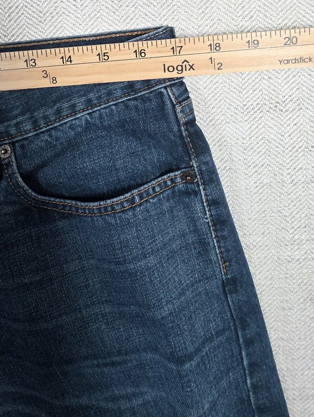 Levi's 527 Low Bootcut Jeans Men's 34x36 Blue Denim Dark Wash 100% Cotton